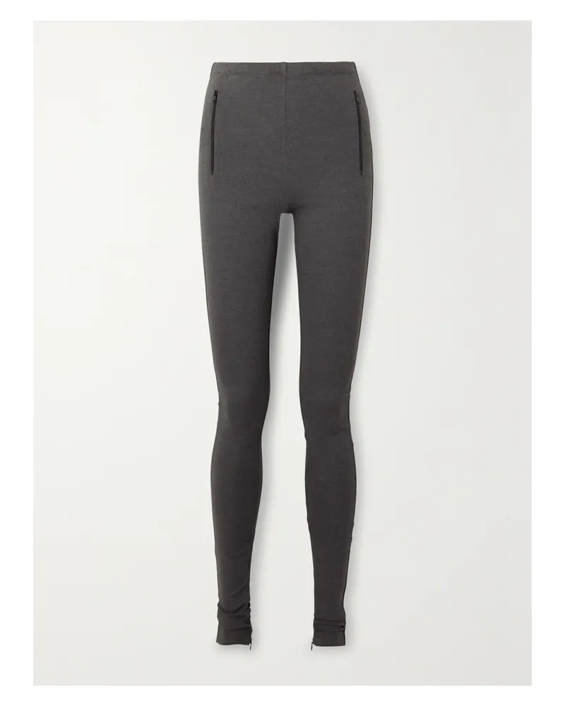 WARDROBE.NYC Leggings Aus Stretch-ponte - Grau Grau