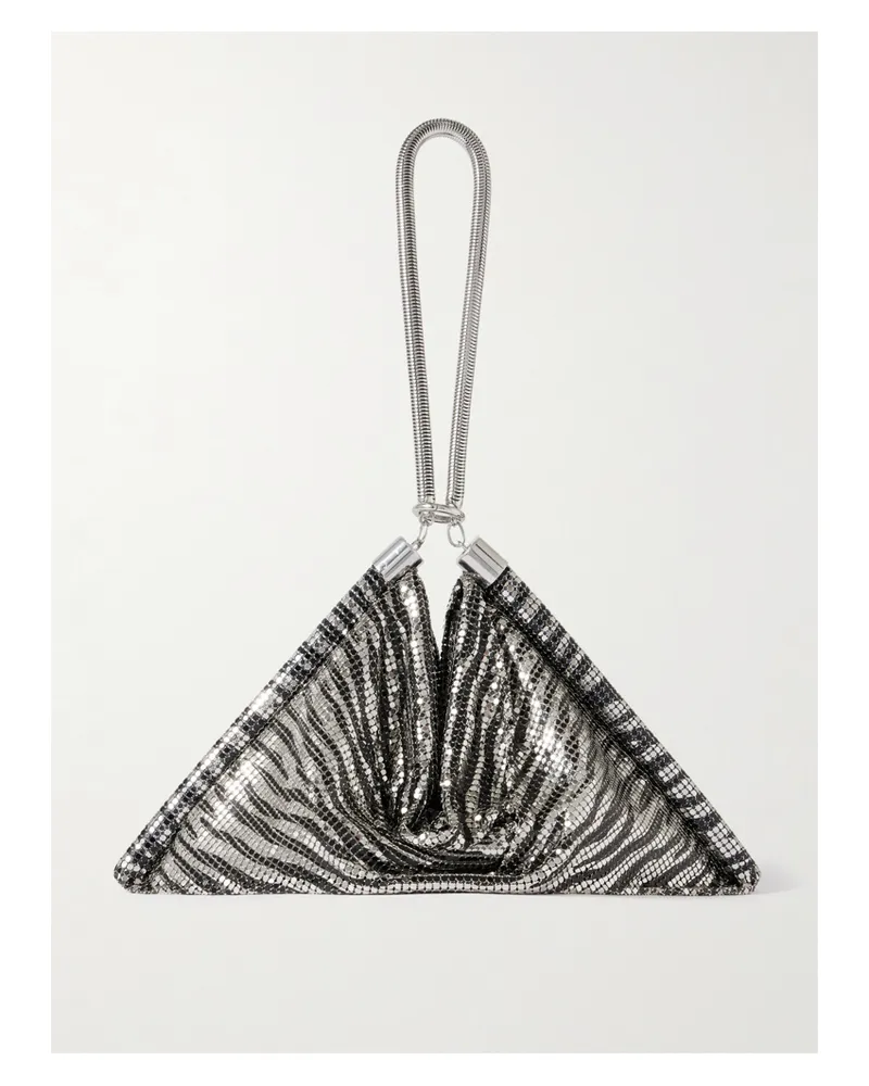Paco Rabanne Pixel Zebra-print Chainmail Tote - Animal print Animal