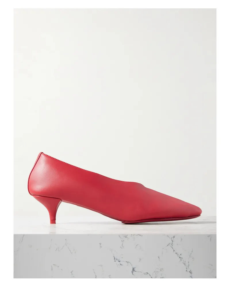 St. Agni Soft Glove Pumps Aus Leder - Rot Rot
