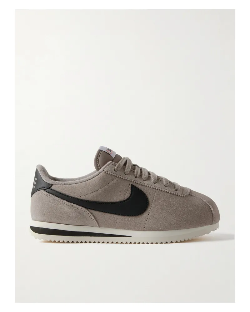 Nike Cortez Shell Aus Veloursleder Mit Besätzen Aus Shell - Grau Grau