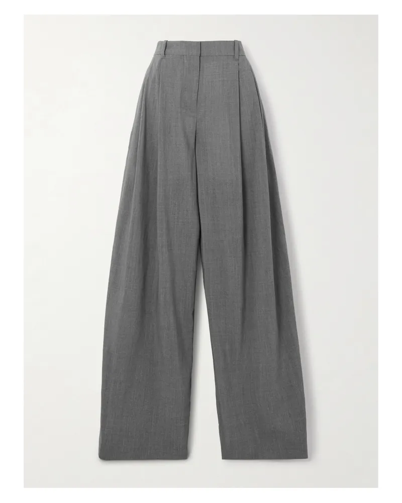 Jacquemus D'homme Bundfaltenhose Aus Stretch-wolle - Grau Grau