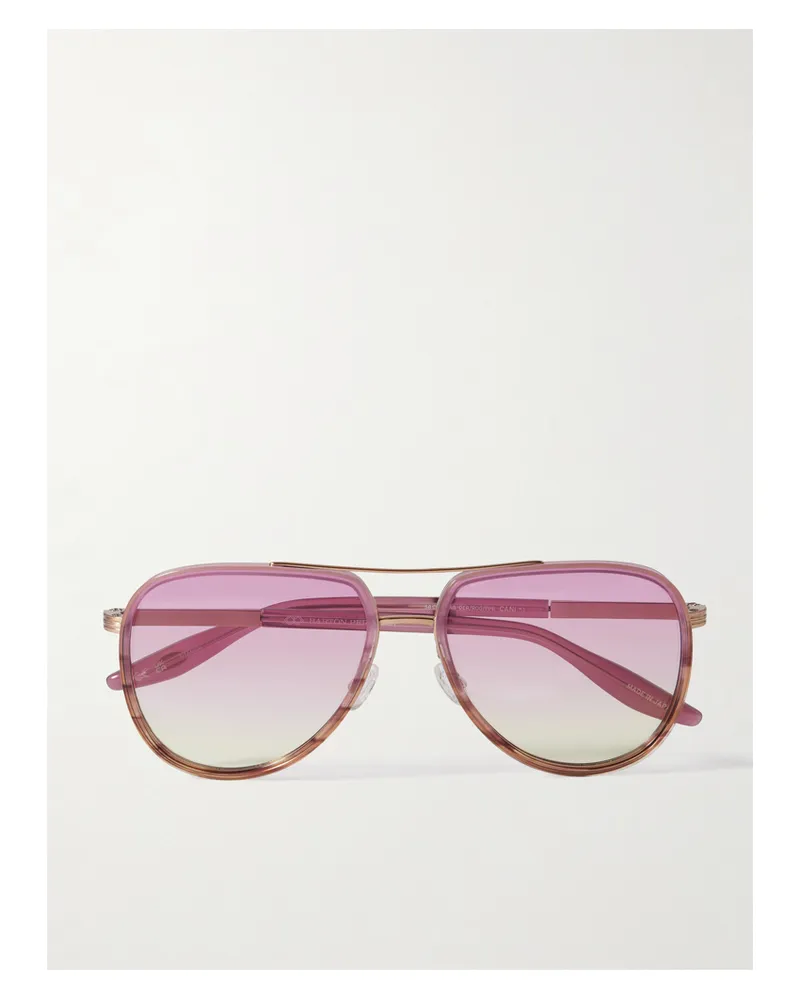 Barton Perreira Cani Pilotensonnenbrille Aus Azetat Und Titan - Pink Pink