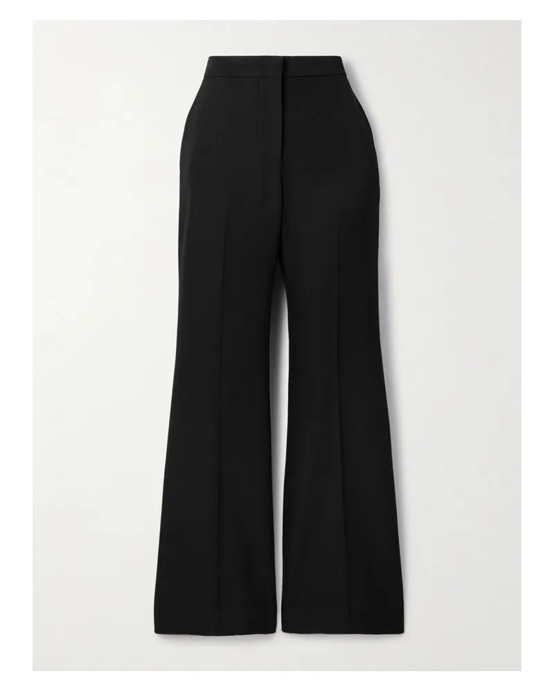 Givenchy Schlaghose Aus Grain De Poudre Aus Wolle - Schwarz Schwarz