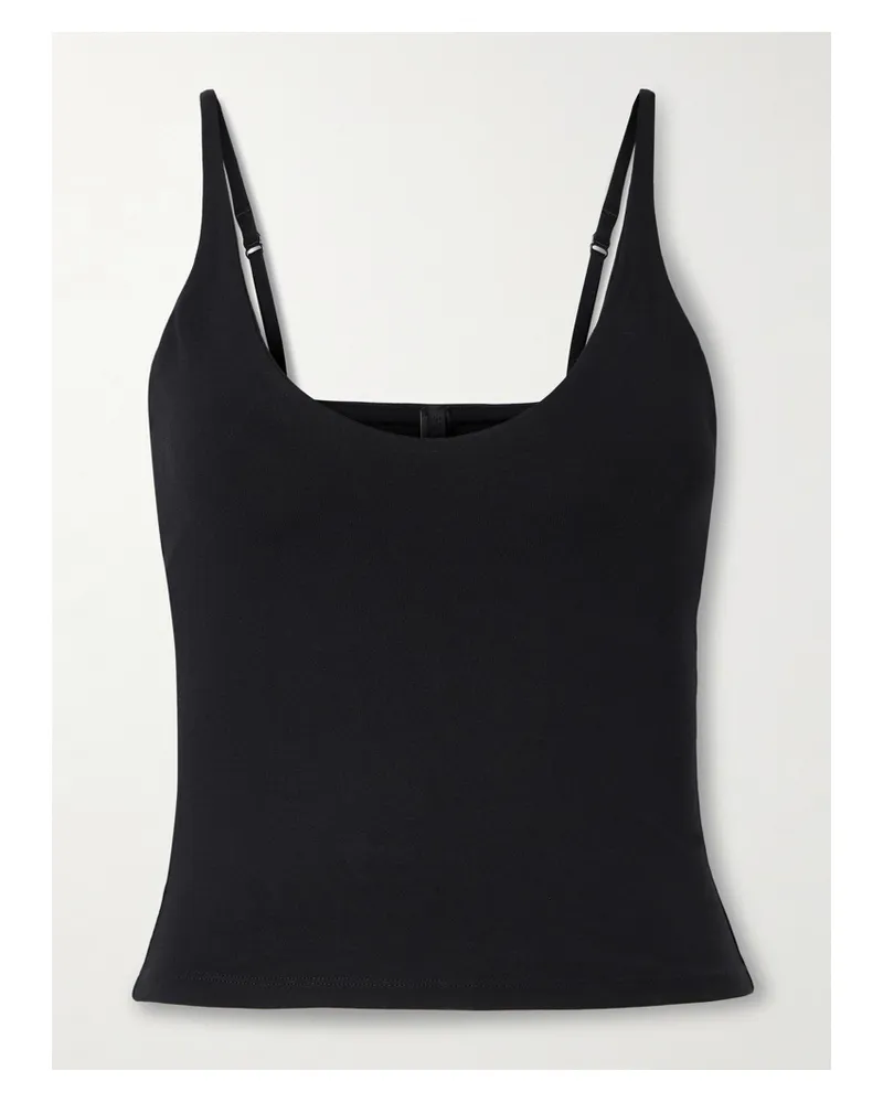 SKIMS Smooth Layers Scoop Neck Cami – Obsidian – Top - Schwarz Schwarz