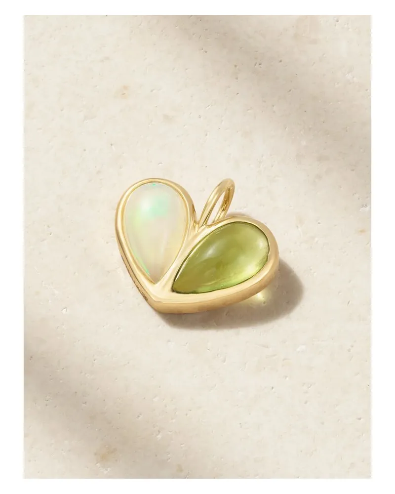 Gemella Jumbo Sweetheart Anhänger Aus 18 karat Gold Mit Opal Und Peridot - Grün Grün