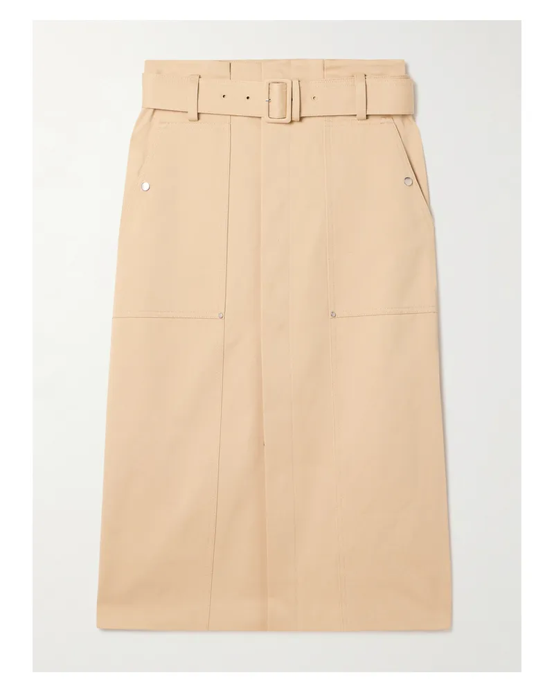 A.L.C. Maia Midirock Aus Bauwollgabardine Mit Gürtel - Neutral Neutral