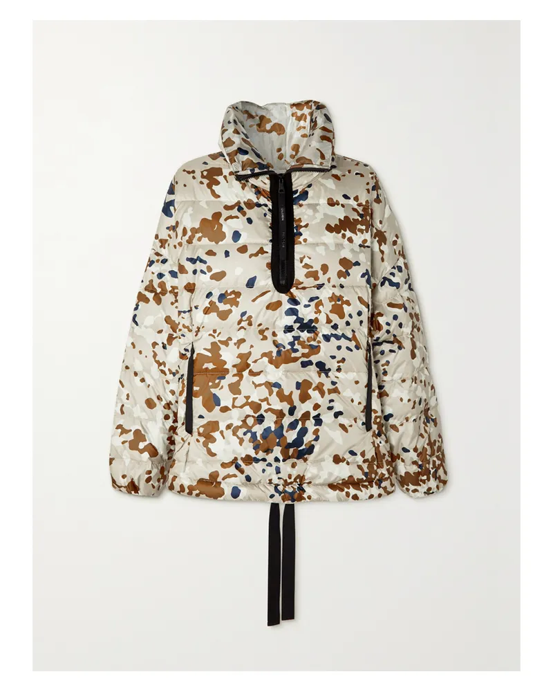 Holden Gesteppte Daunenjacke Aus Shell Mit Camouflage-print - Neutral Neutral