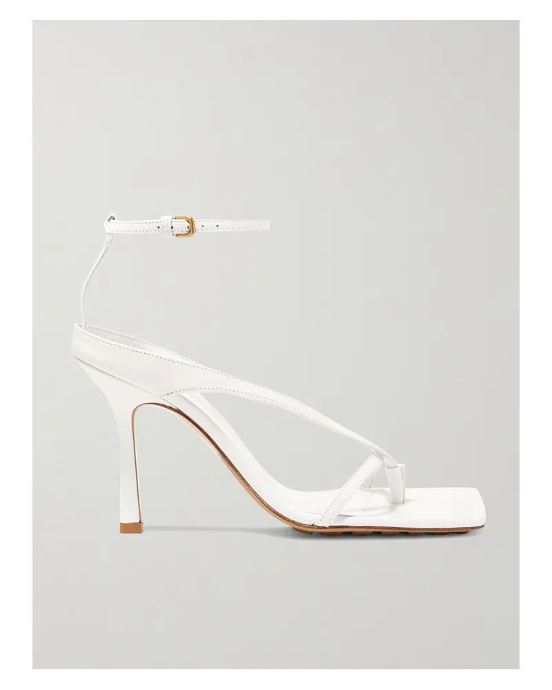 Bottega Veneta Sandalen Aus Leder - Weiß Weiß