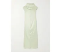 Muriel Silk Maxi Dress - Green