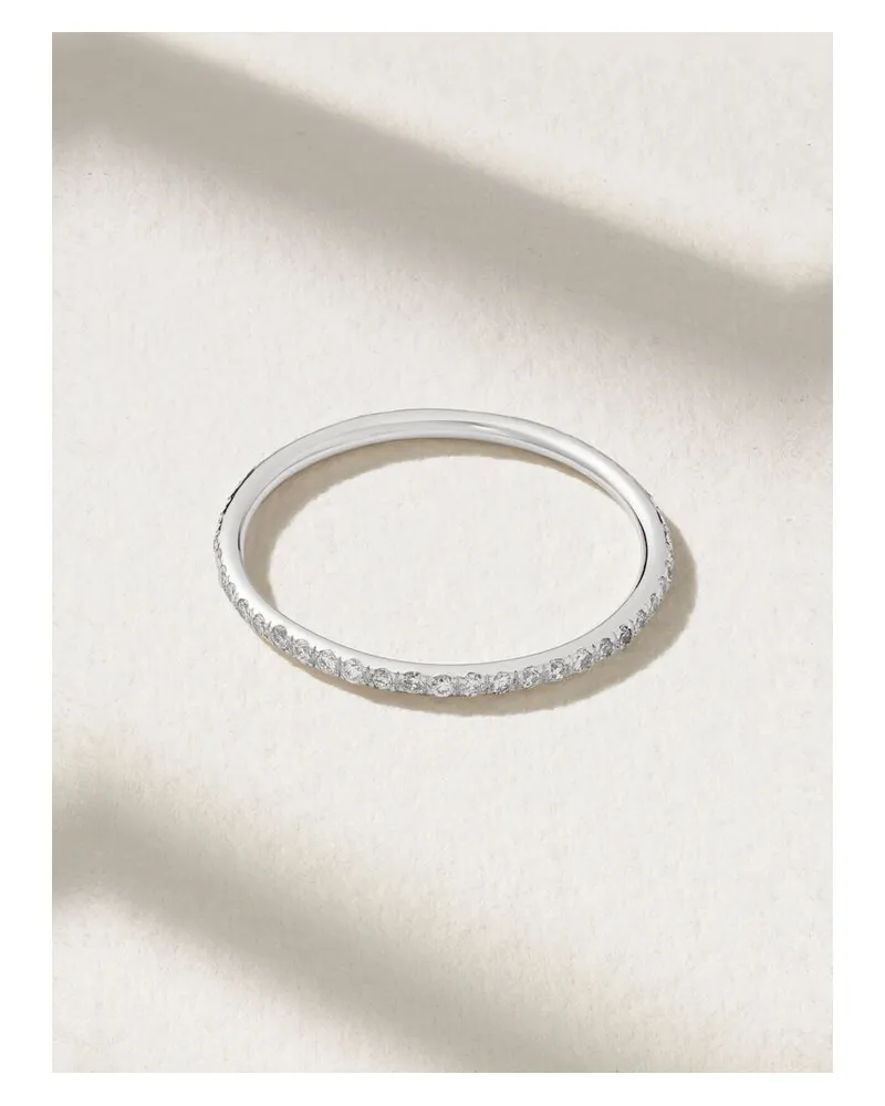 Ileana Makri Thread Ring Aus 18 Karat Weißgold Mit Diamanten - Silber Silber