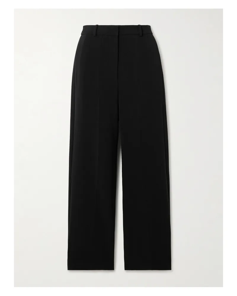 Joseph Tory Hose Mit Weitem Bein Aus Crêpe - Schwarz Schwarz