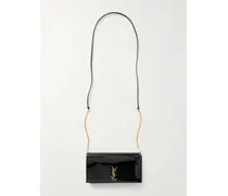 Cassandre Strap Patent-leather Phone Case - Black