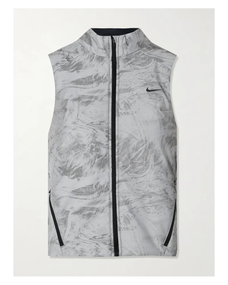 Nike Swift Wattierte Weste Aus Shell Mit Gummibesätzen - Silber Silber