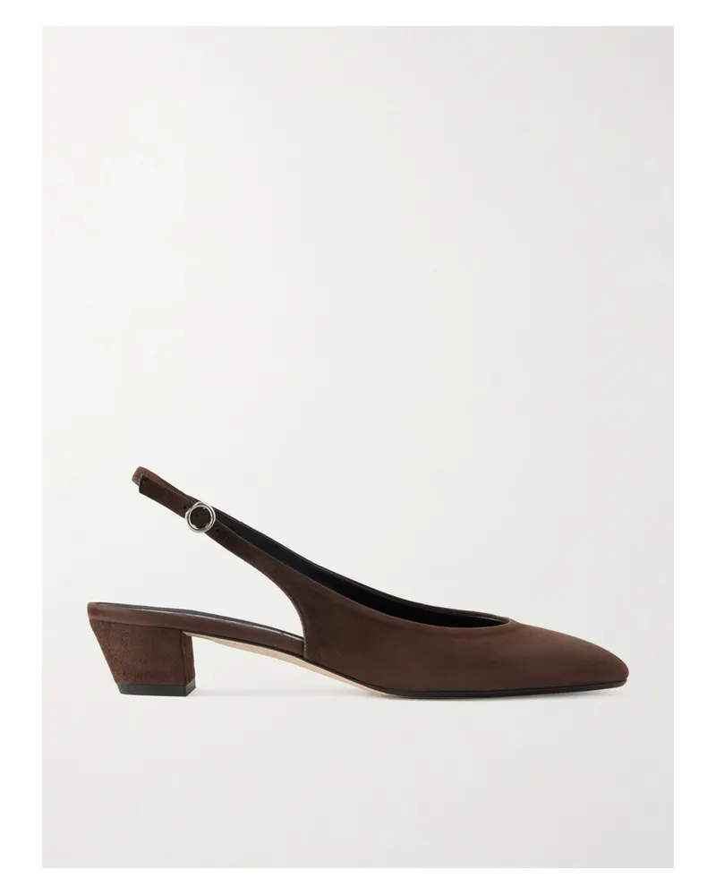 aeyde Celeste Suede Pumps - Brown Brown