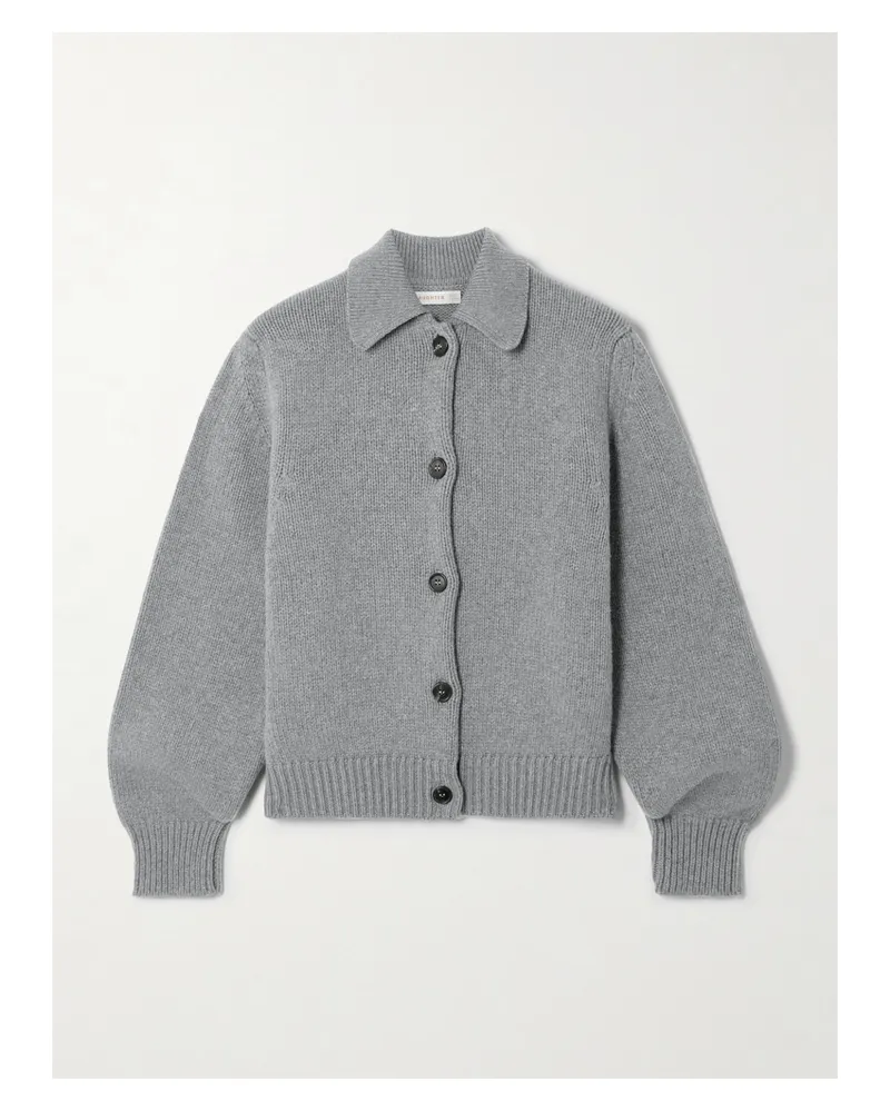 &Daughter Winny Merino Wool And Cashmere-blend Cardigan - Gray Gray