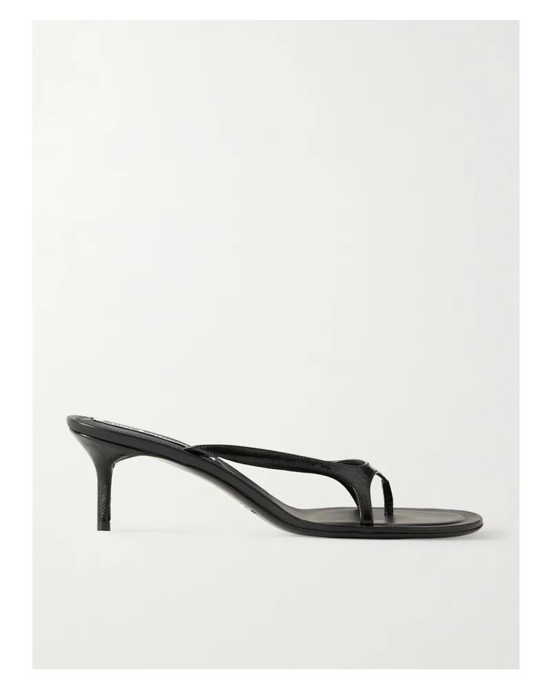 Acne Studios Mules Aus Lackleder - Schwarz Schwarz