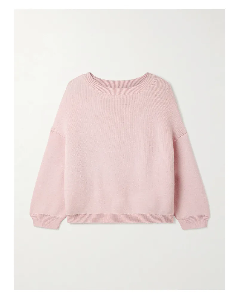 KHAITE Sabina Pullover Aus Einer Kaschmir-mohairmischung - Pink Pink