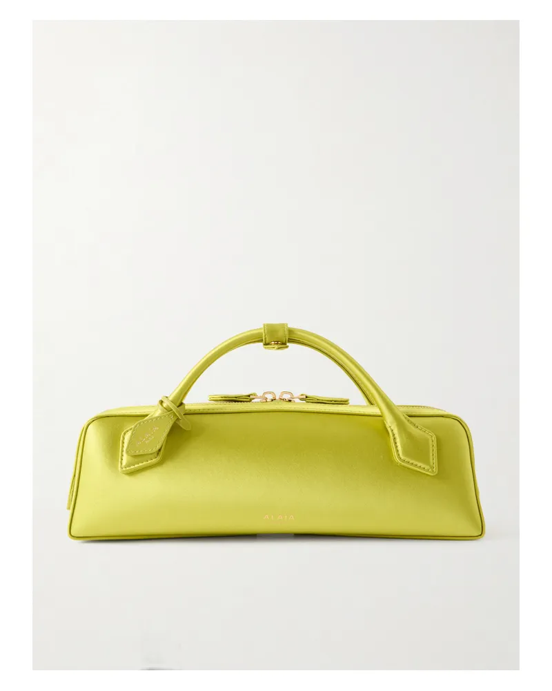 Alaïa Le Teckel Satin Clutch Bag - Green Green
