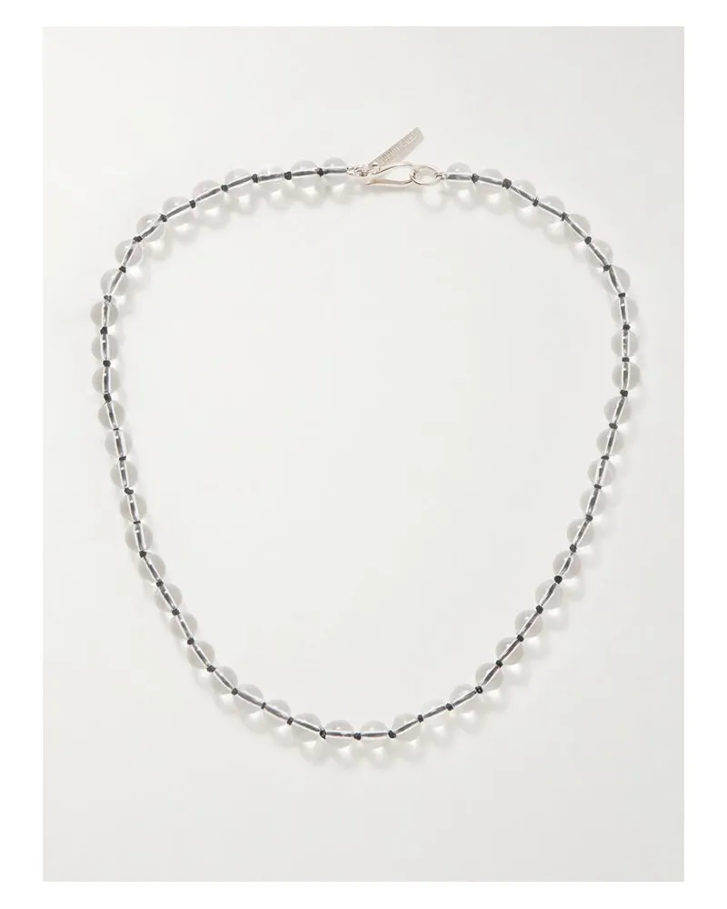 Sophie Buhai Tiny Kette Mit Details Aus Silber Und Quarzen - Schwarz Schwarz