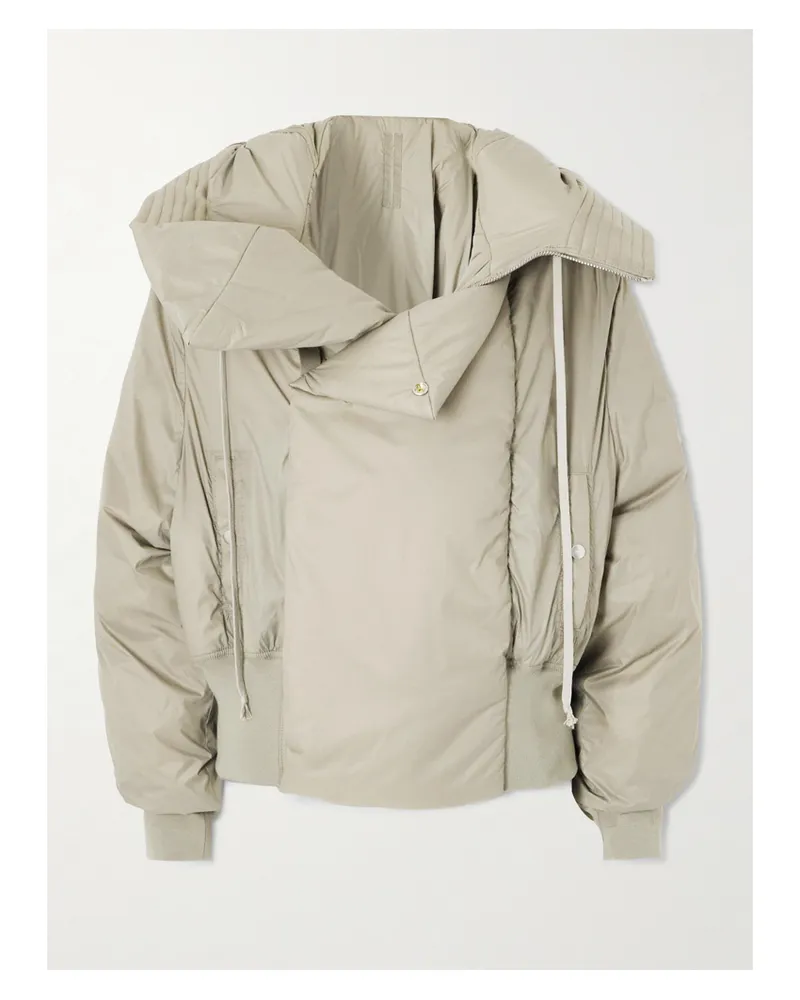 Rick Owens Bomberjacke Aus Wattiertem Shell - Neutral Neutral