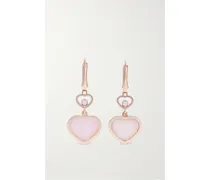 Happy Hearts Ohrringe Aus 18 Karat Roségold Mit Opalen Und Diamanten - Pink