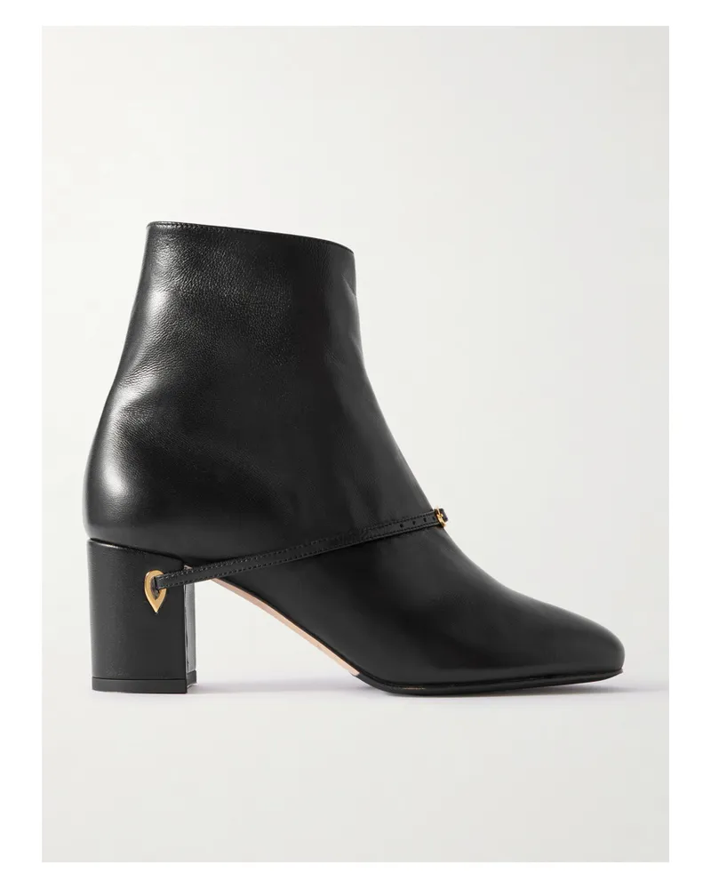 Jennifer Chamandi Danilo 65 Ankle Boots Aus Leder - Schwarz Schwarz