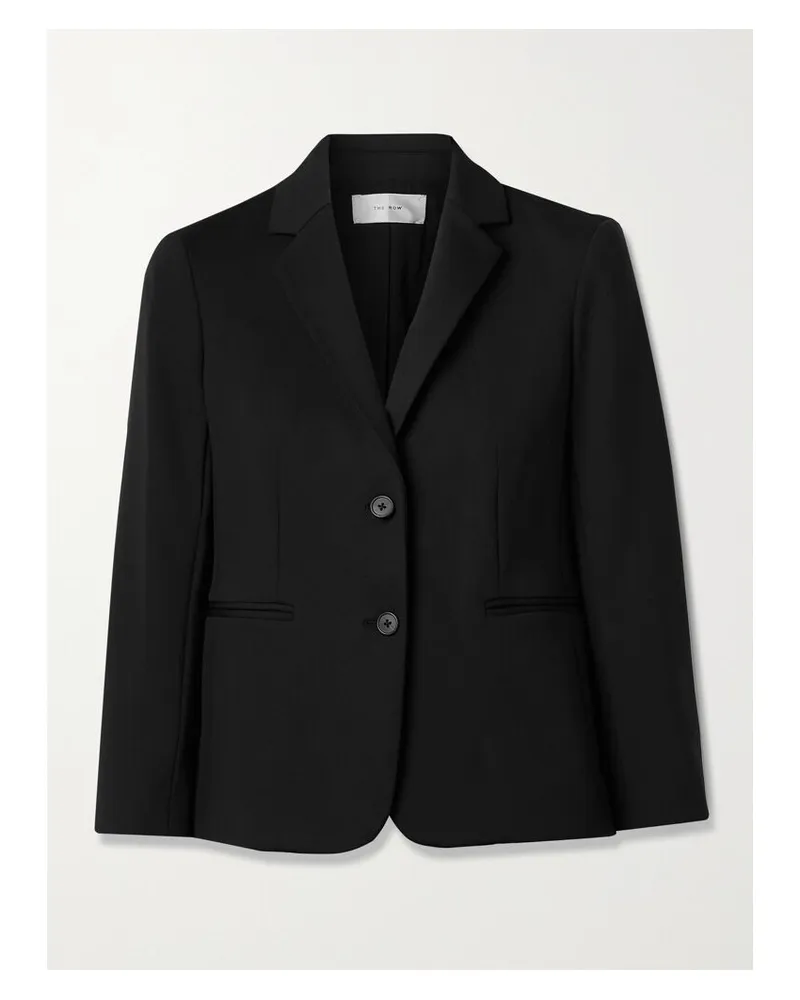 The Row Brentwood Blazer Aus Stretch-ponte - Schwarz Schwarz