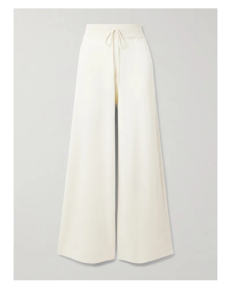 Lisa Yang Sofi Cashmere Wide-leg Pants - Cream Cream
