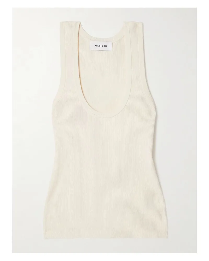 Matteau Tanktop Aus Rippstrick - Ecru Ecru