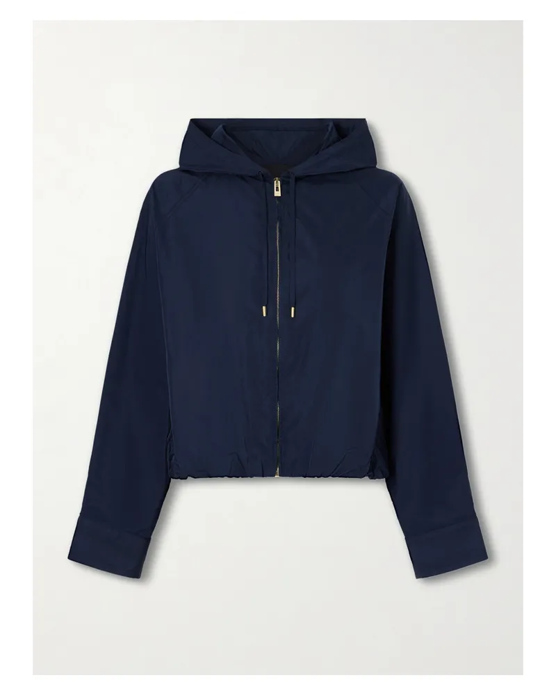 Alaïa Jacke Aus Shell Mit Kapuze - Blau Blau