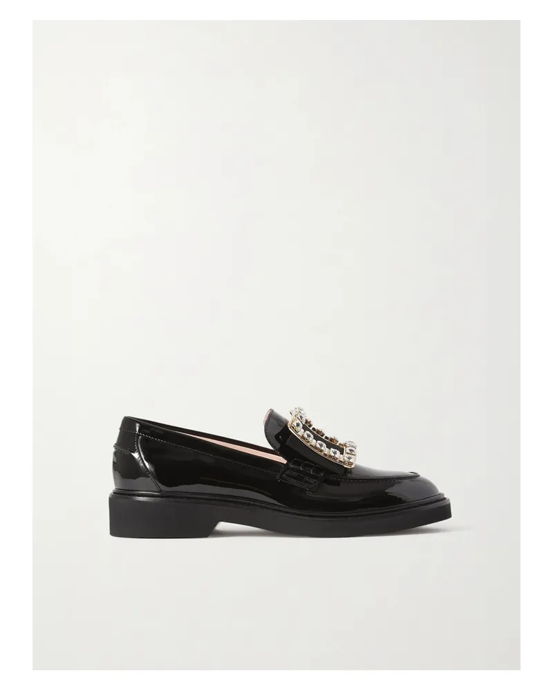 Roger Vivier Viv Rangers Loafers Aus Lackleder Mit Schnalle - Schwarz Schwarz