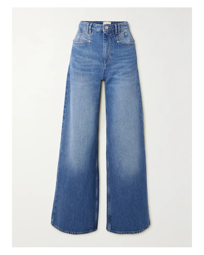 Isabel Marant Lemony High-rise Wide-leg Jeans - Blue Blue
