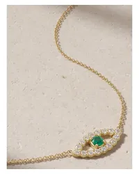 Jennifer Meyer Evil Eye Kette aus 14 Karat Gold