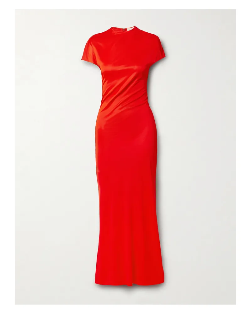 KHAITE Yenza Maxikleid Aus Jersey - Rot Rot