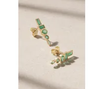 Totem Ohrringe aus 18 Karat  mit Smaragden