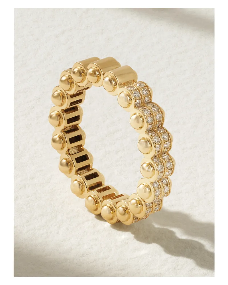 L’Atelier Nawbar Atom Ring Aus 18 Karat Gold Mit Diamanten Gold