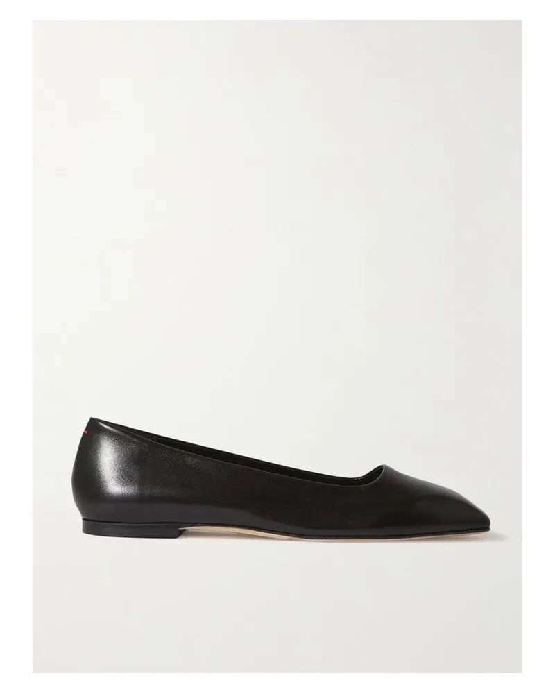 aeyde Ida Ballerinas Aus Leder - Schwarz Schwarz