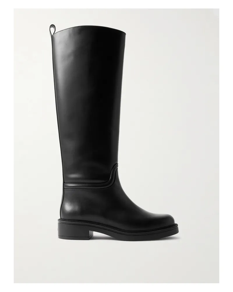 Stuart Weitzman Celia Riding Kniehohe Stiefel Aus Leder - Schwarz Schwarz