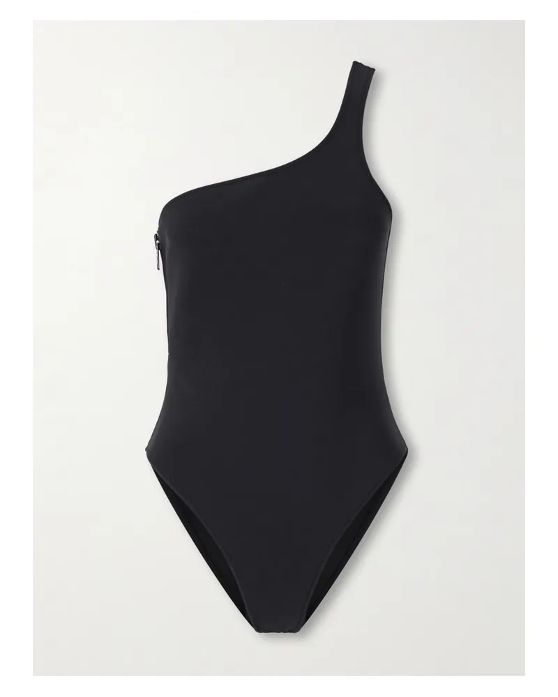 Lisa Marie Fernandez Arden One-shoulder Neoprene Swimsuit - Black Black