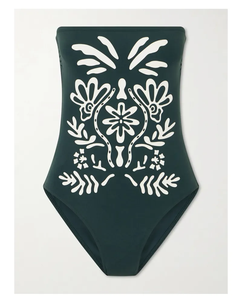 Eres Printed Swimsuit - Green Green