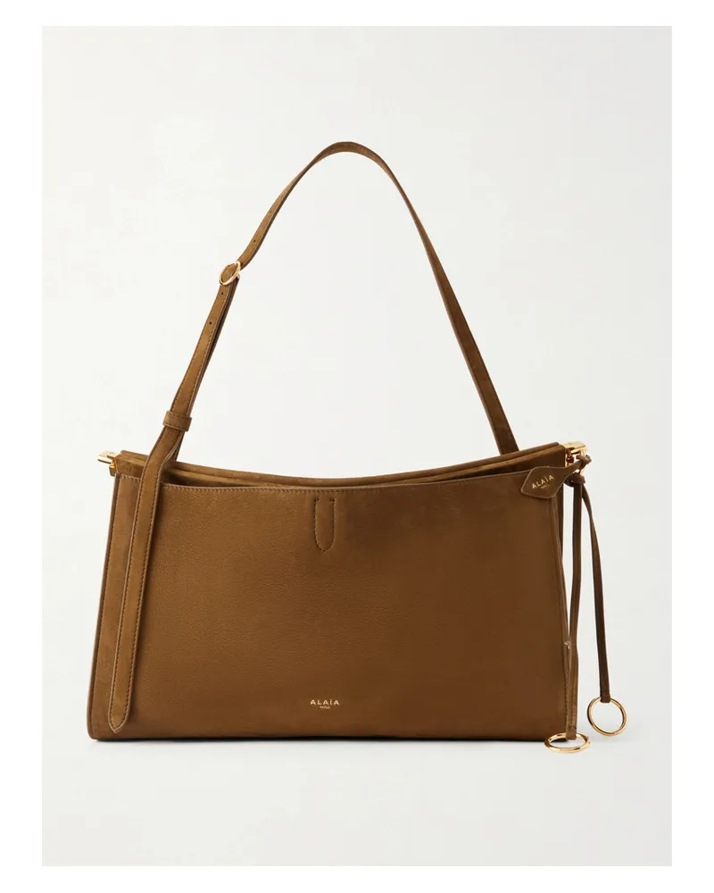 Alaïa Le Click Nubuck Leather Shoulder Bag - Green Green