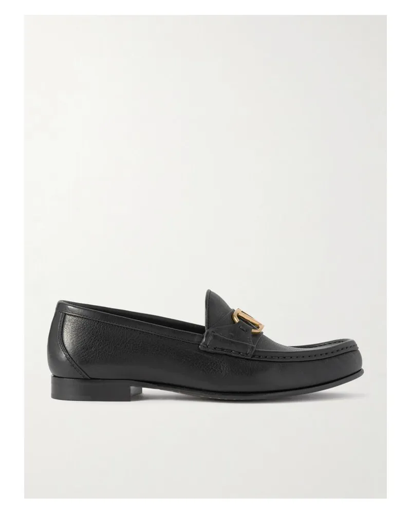 Valentino Garavani Vlogo Signature 20 Loafers Aus Leder - Schwarz Schwarz