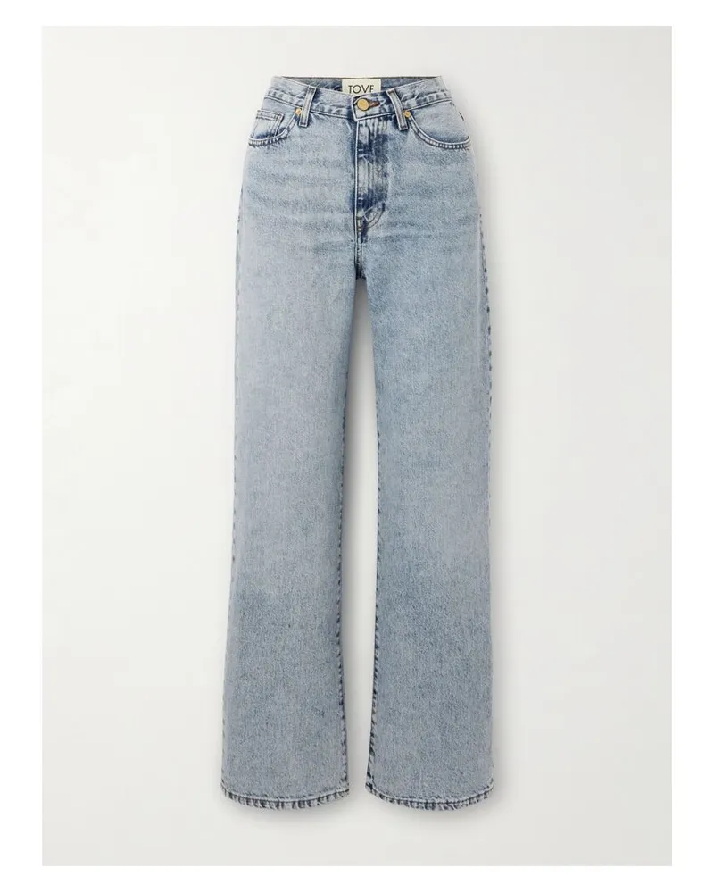TOVE Sofie Halbhohe Jeans Mit Geradem Bein Aus Recyceltem Material - Blau Blau