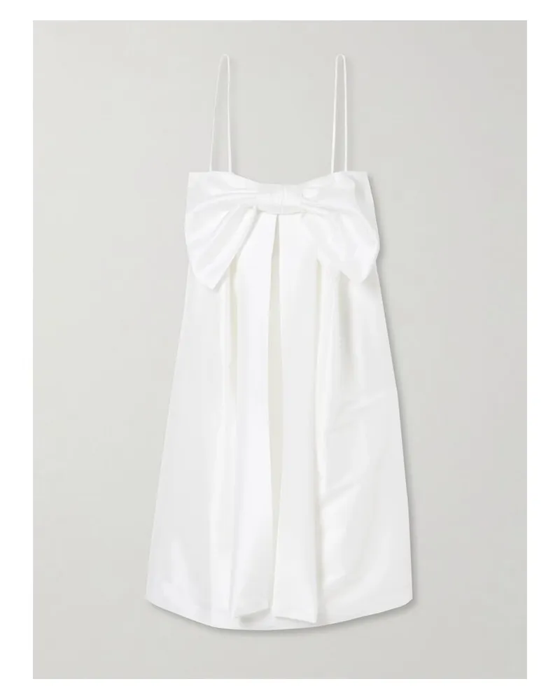 BERNADETTE Estee Minikleid Aus Taft Mit Schleife - Elfenbein Elfenbein