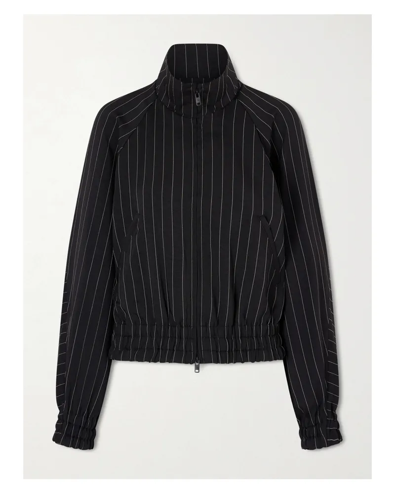 adidas Y-3 Jacke Mit Recycelten Fasern Und Nadelstreifen - Schwarz Schwarz