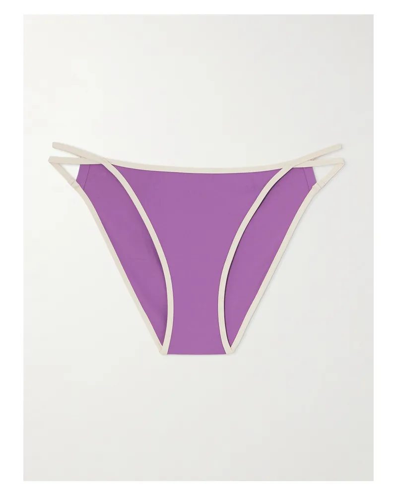Eres Lilas Anita Zweifarbiges Bikini-höschen Mit Cut-outs Lila