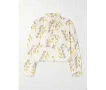 Bobbi Verkürzte, Bedruckte Jeansjacke - Mehrfarbig