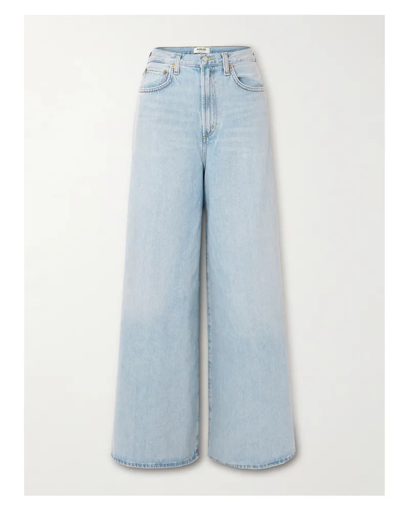 AGOLDE Nolan Hoch Sitzende Jeans Mit Weitem Bein - Blau Blau