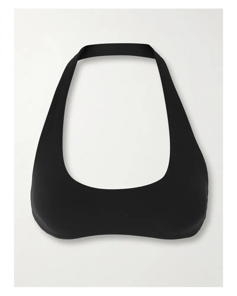 Nike Jacquemus Neckholder-sport-bh Aus Stretch-jersey - Schwarz Schwarz