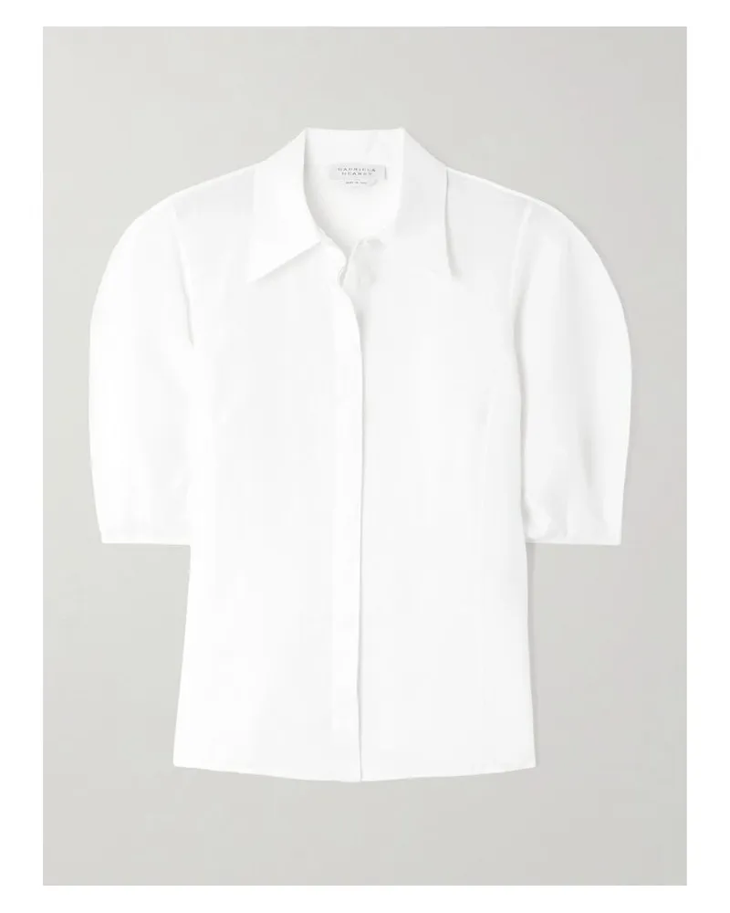 Gabriela Hearst Sansi Hemd Aus Leinen - Weiß Weiß